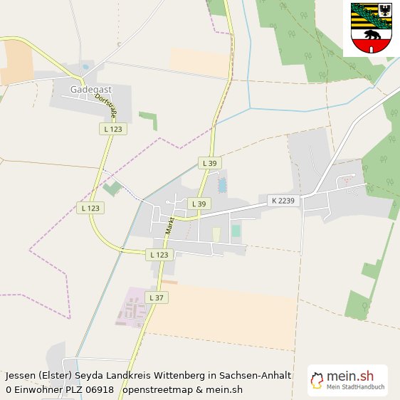 Jessen (Elster) Seyda  Lageplan